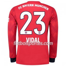 Camisetas Bayern de Múnich Vidal 23 Primera Equipacion 2018/2019 Manga Larga